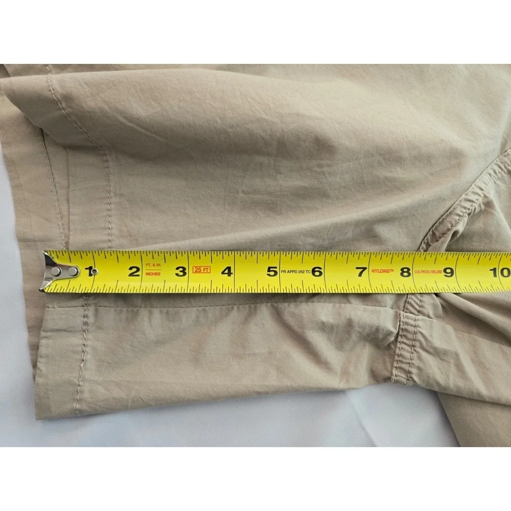 Lane Bryant Khaki Shorts Size 14 NWT Cotton Poplin Stretch 7 to 8 inch inseam